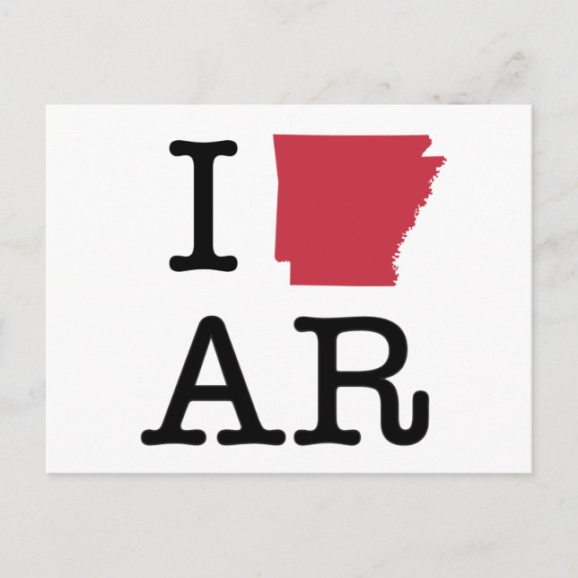 I Kärlek Arkansas Vykort (Framsida)