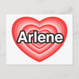 I kärlek Arlene. Jag kärlek du Arlene. Hjärta Vykort