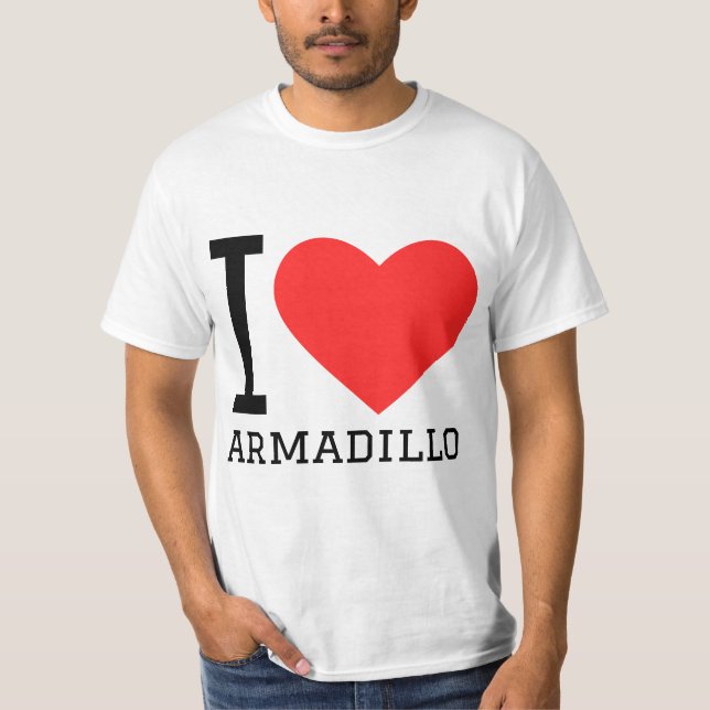 I kärlek armadillo t shirt (Framsida)