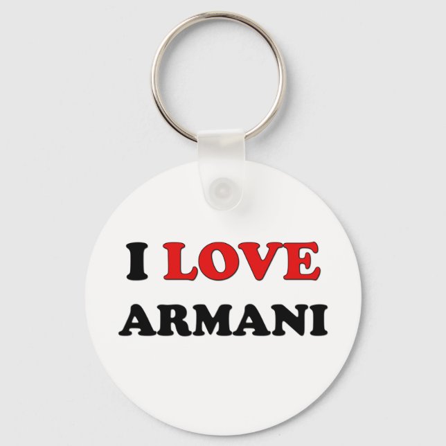 I Kärlek Armani Nyckelring (Framsida)