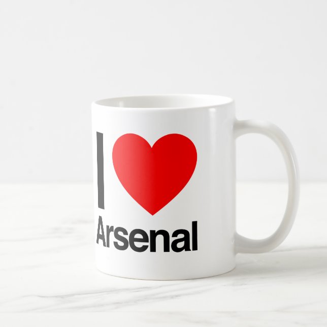 i kärlek arsenal kaffemugg (Höger)