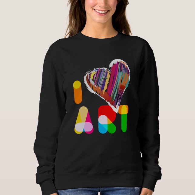 I Kärlek Art Artists Kreativ Art T Shirt (Framsida)