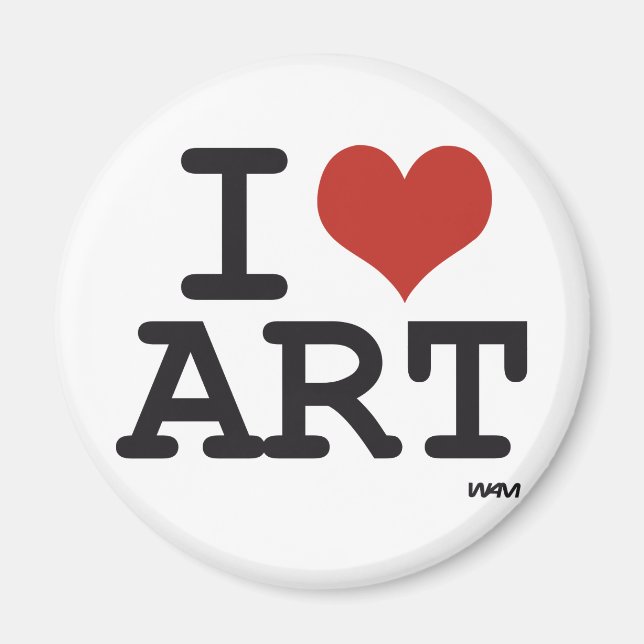 I kärlek art magnet (Framsidan)