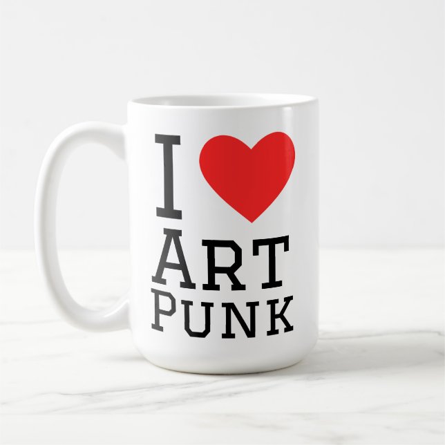 I kärlek art punk2-dekal kaffemugg (Vänster)