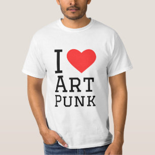 I kärlek art punk2-dekal t shirt