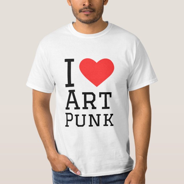 I kärlek art punk2-dekal t shirt (Framsida)