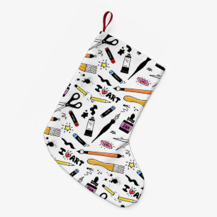 I Kärlek Art Supplies Mönster Liten Julstrumpa
