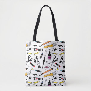 I Kärlek Art Supplies Tygkasse