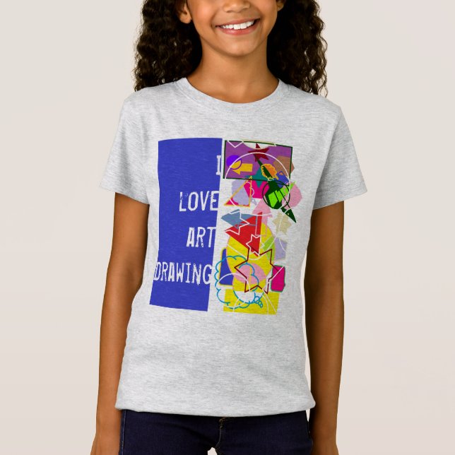 i kärlek art t shirt (Framsida)