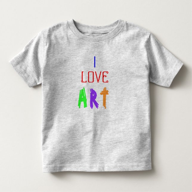 I Kärlek Art T Shirt (Framsida)