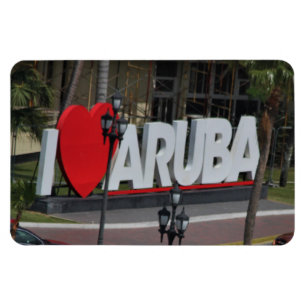 "I Kärlek Aruba", fotografi, magnet