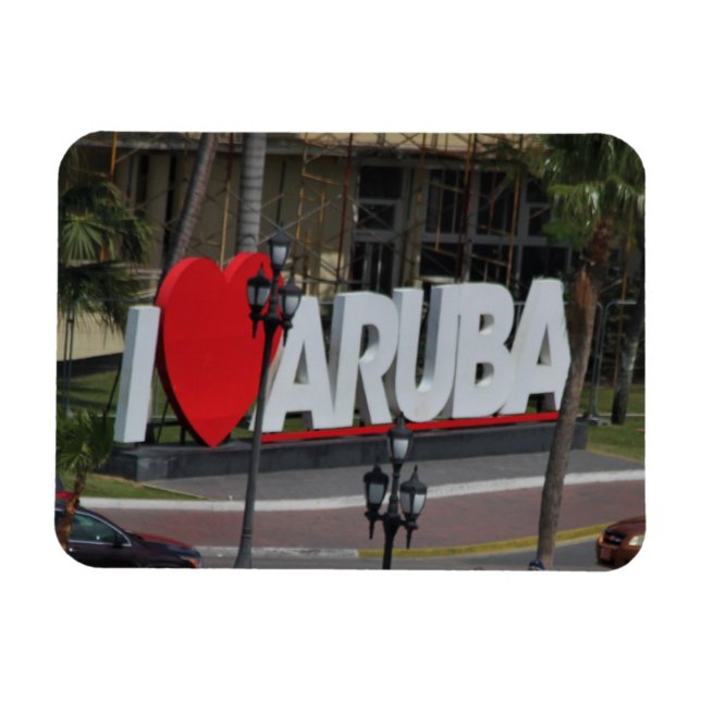 "I Kärlek Aruba", fotografi, Magnet (Horisontell)