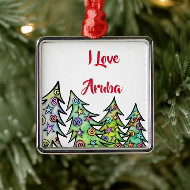 I Kärlek Aruba Helgdag Ornament (Träd)