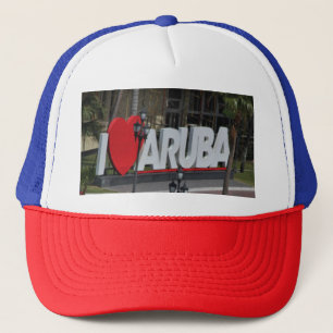 "I Kärlek Aruba"-skylt, fotografi, Keps