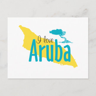 I Kärlek Aruba Vykort