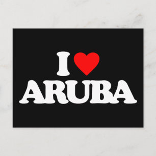 I KÄRLEK ARUBA VYKORT