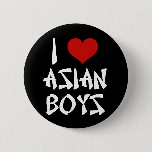 I Kärlek Asian Boys Knapp (Framsida)