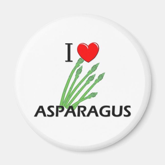 I Kärlek Asparagus Magnet (Framsidan)