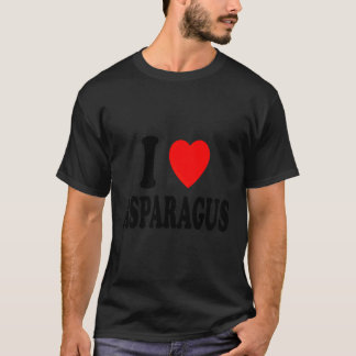 I Kärlek Asparagus Vegan Vegetarian Favorite Vege T Shirt