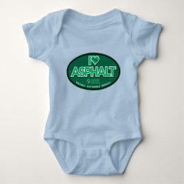 I Kärlek Asphalt 1-Biet Baby Bodykostym - blå T Shirt