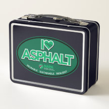 I Kärlek Asphalt Classic Metall Lunchbox