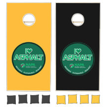 I Kärlek Asphalt Cornhole Set