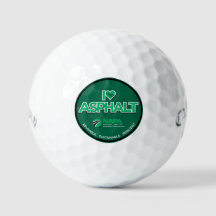I Kärlek Asphalt Golf Bollar