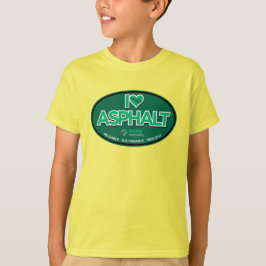 I Kärlek Asphalt Kids' T-Shirt - Gult