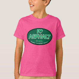 I Kärlek Asphalt Kids' T-Shirt - Rosa