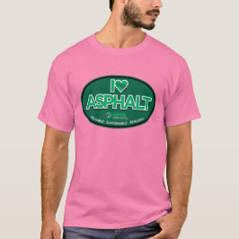 I Kärlek Asphalt Manar-Shirt - Rosa T Shirt