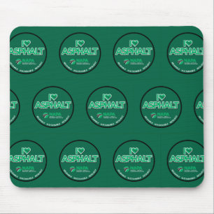 I Kärlek Asphalt Mouse Pad Musmatta