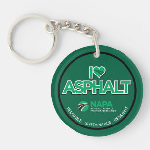 I Kärlek Asphalt Nyckelring