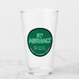 I Kärlek Asphalt Pint Glass Glaskopp