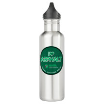 I Kärlek Asphalt Stainless Steel Vattenflaska