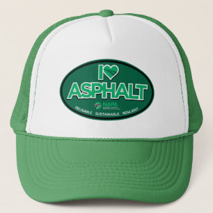I Kärlek Asphalt Truckerkeps - Grönt