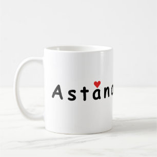 I kärlek Astana Kazakstan Kaffemugg