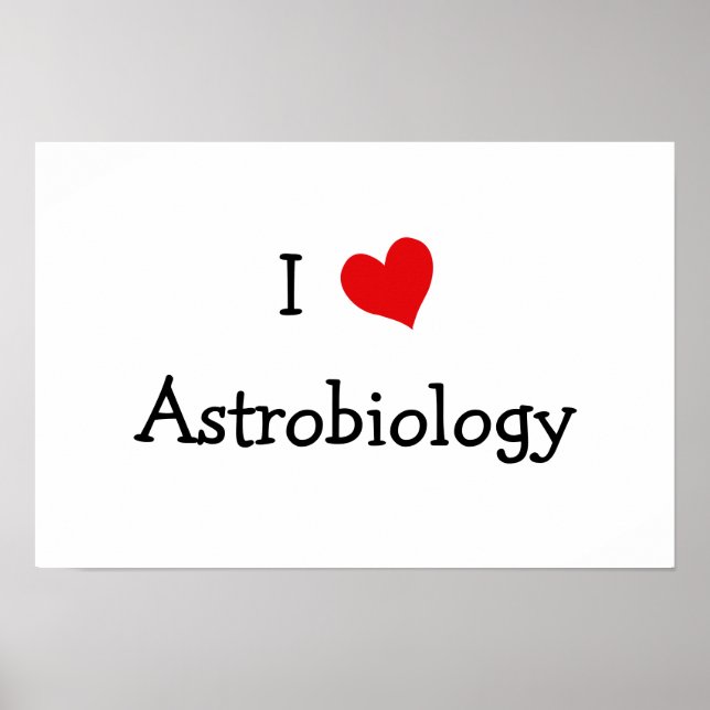 I Kärlek Astrobiologi Poster (Framsidan)