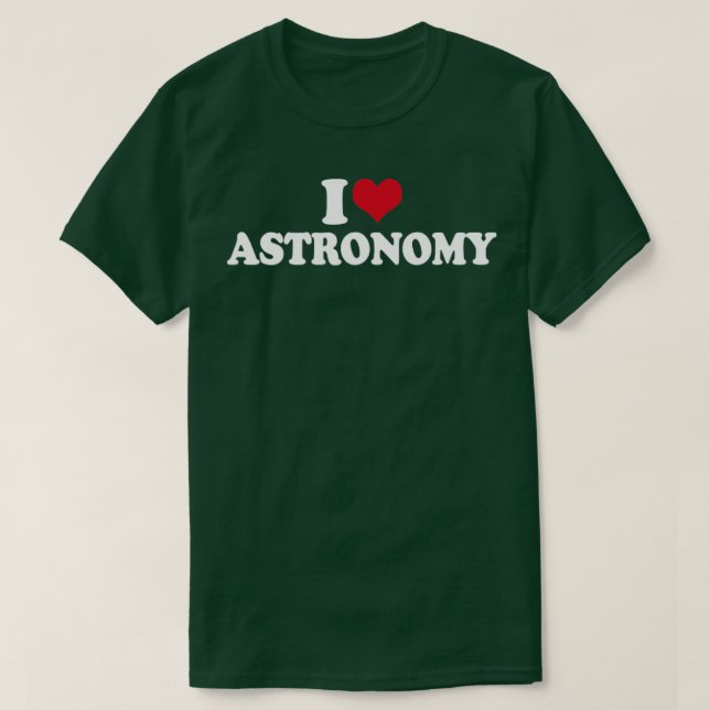 I Kärlek-astronomi Solar System and Space T Shirt (Design framsida)