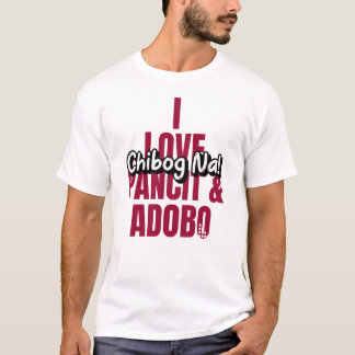 I kärlek äter adobo och pancit v2 t shirt