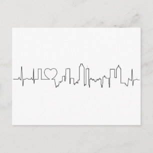 I kärlek Atlanta i ett exceptionellt ecg stil Vykort