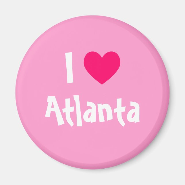 I Kärlek Atlanta Magnet (Framsidan)