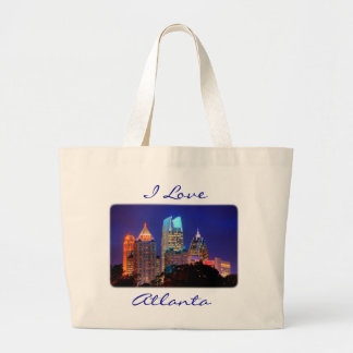 I Kärlek Atlanta Skyline Canvas budget Totebag Jumbo Tygkasse