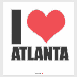 I kärlek Atlanta usa Klistermärken