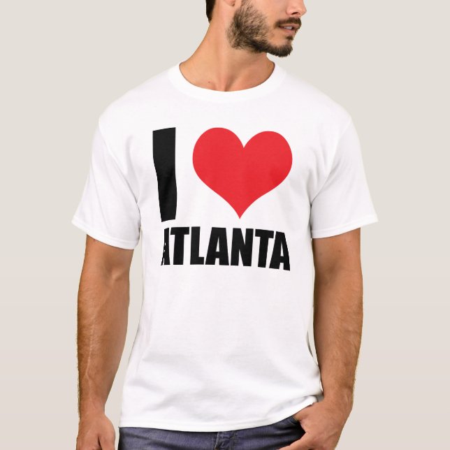 I kärlek Atlanta usa T Shirt (Framsida)