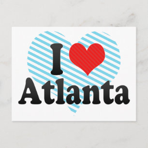I Kärlek Atlanta Vykort