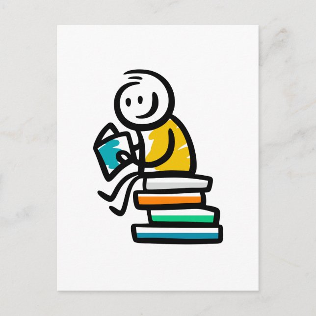 I kärlek att läsa helg vykort (Framsida)