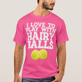 I Kärlek att leka med Bollar tennis Player Tenn T Shirt