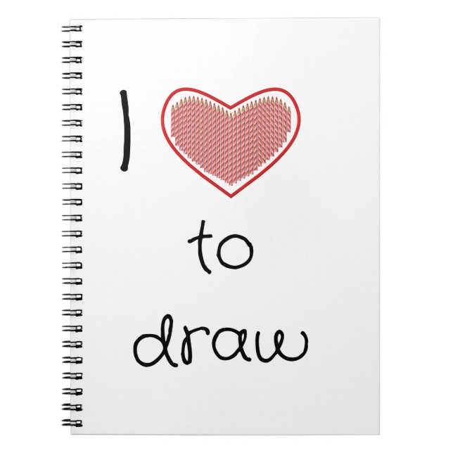 I kärlek att rita anteckningsbok (Framsidan)