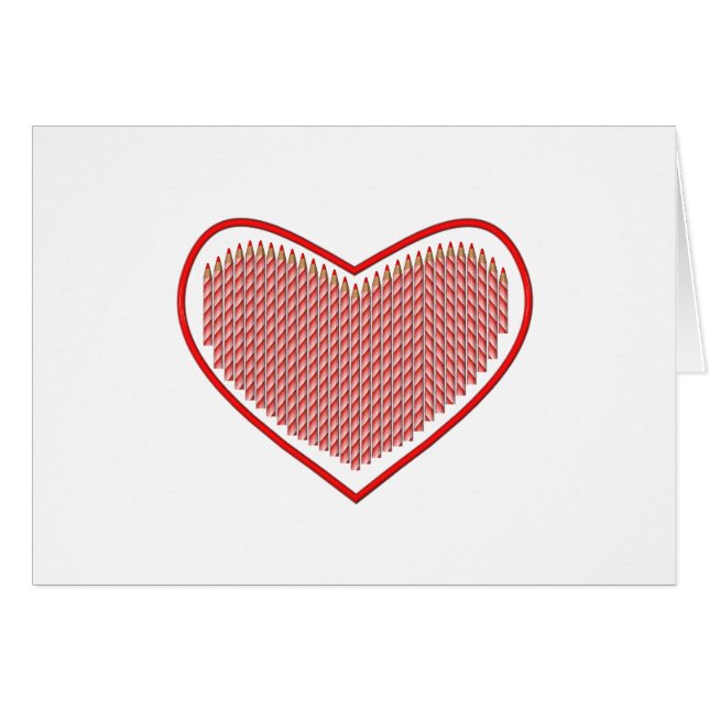 I kärlek att rita hälsningskort (Framsidan Horizontal)