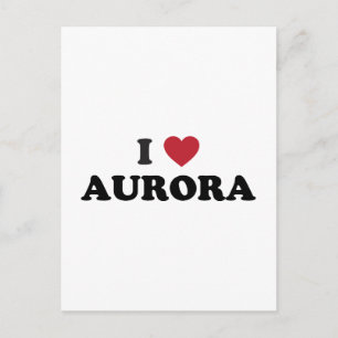 I Kärlek Aurora Illinois Vykort